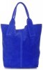 GEANȚĂ DIN PIELE shopper bag Vittoria Gotti cobalt V5190